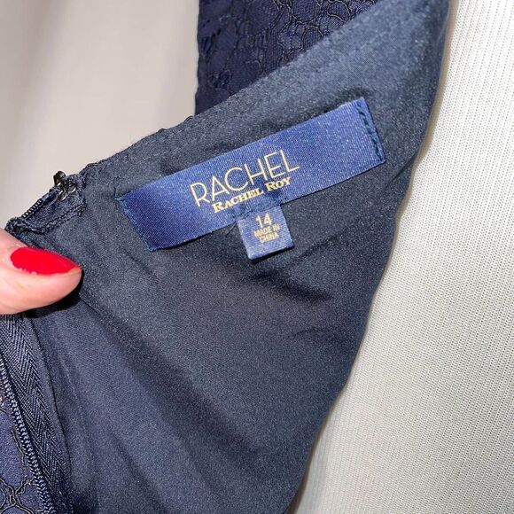 RACHEL Roy Elana Lace Cutout Midi Dress - Picture 6 of 9